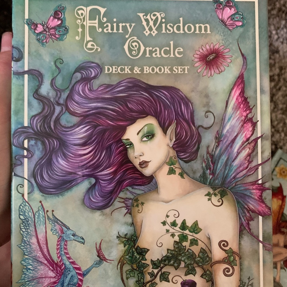 Fairy wisdom oracle deck and book set
